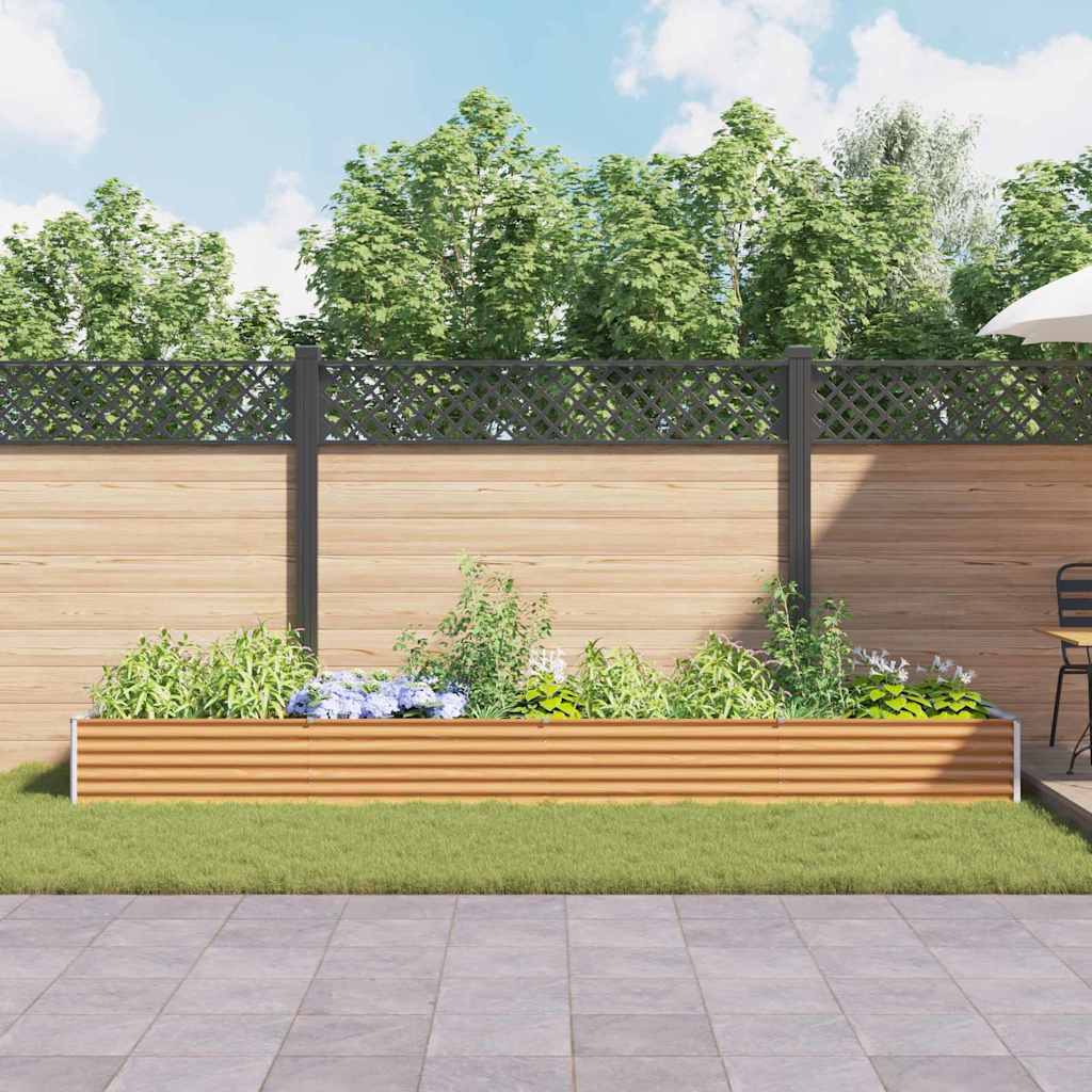 Povišena vrtna gredica 390 x 100 x 36 cm Cinkani čelik