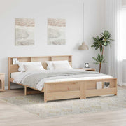 Krevetna konstrukcija Smeđa 200 x 200 cm Konstruirano drvo