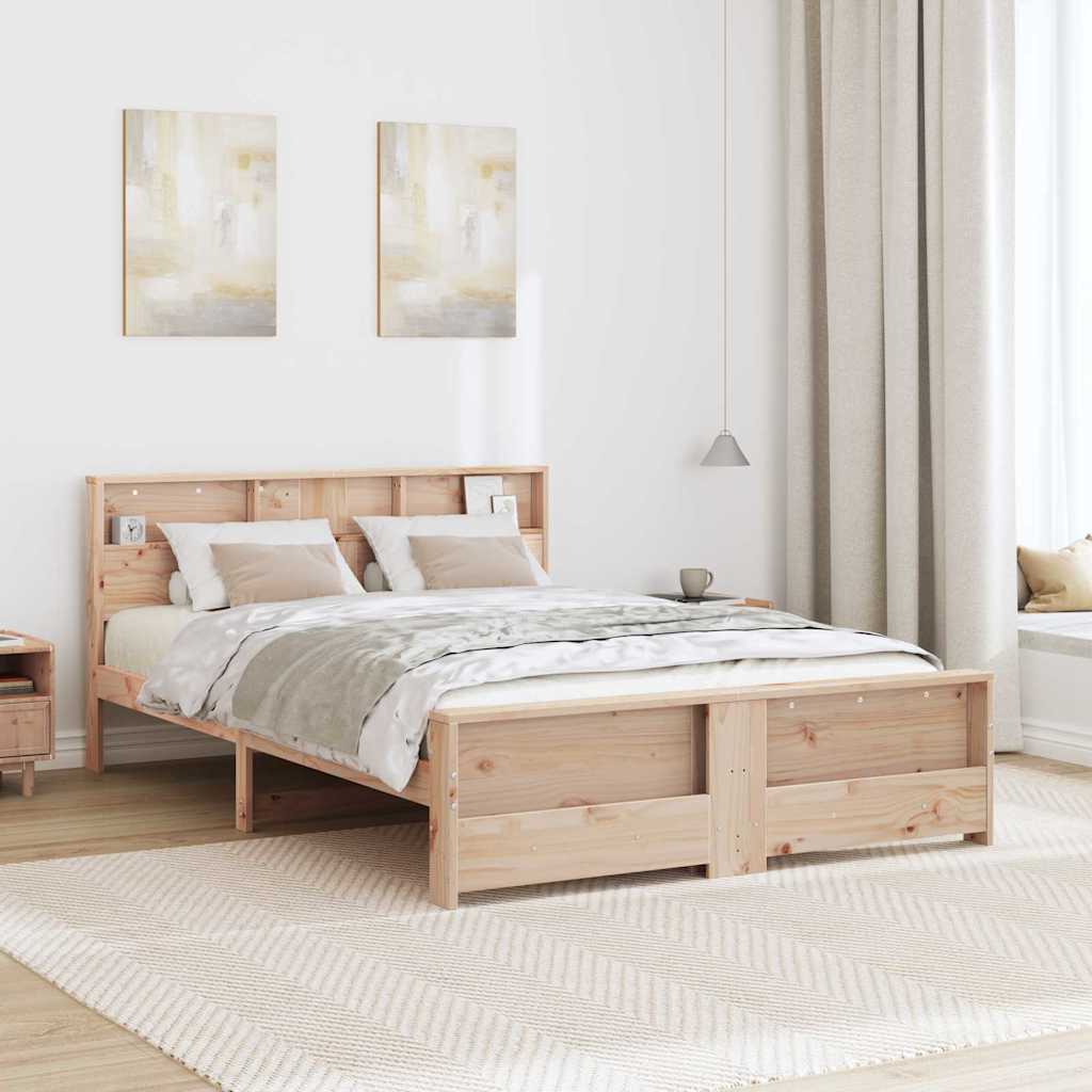 Krevetna konstrukcija Smeđa 150 x 200 cm Konstruirano drvo