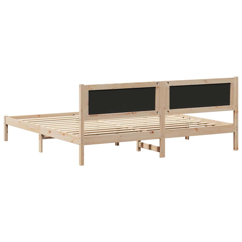 Krevetna konstrukcija s uzglavljem Tamno siva 200 x 200 cm