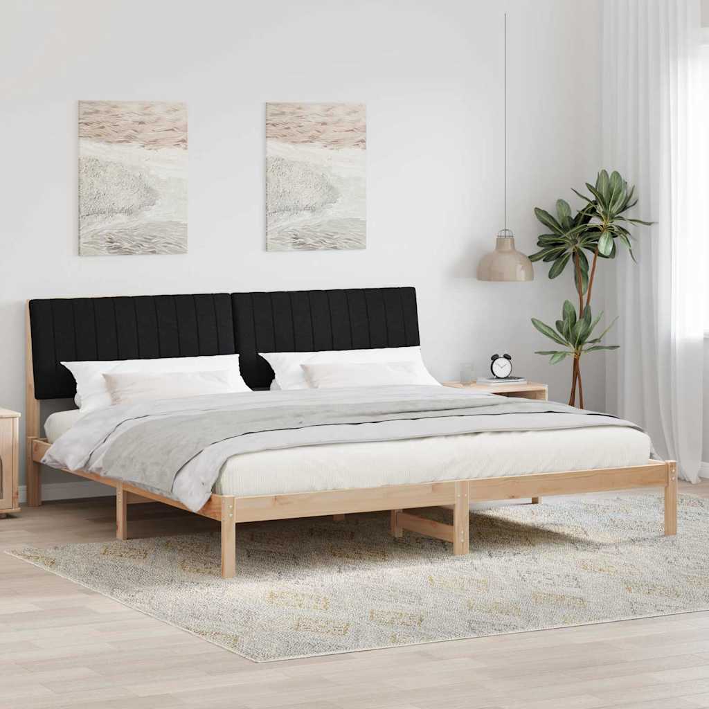 Krevetna konstrukcija Smeđa 200 x 200 cm Čvrsto borovo drvo