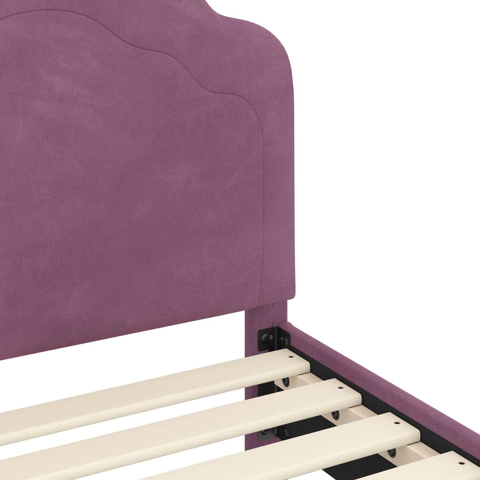 Okvir kreveta za malu djecu s naslonom Ljubičasta 70 x 140 cm