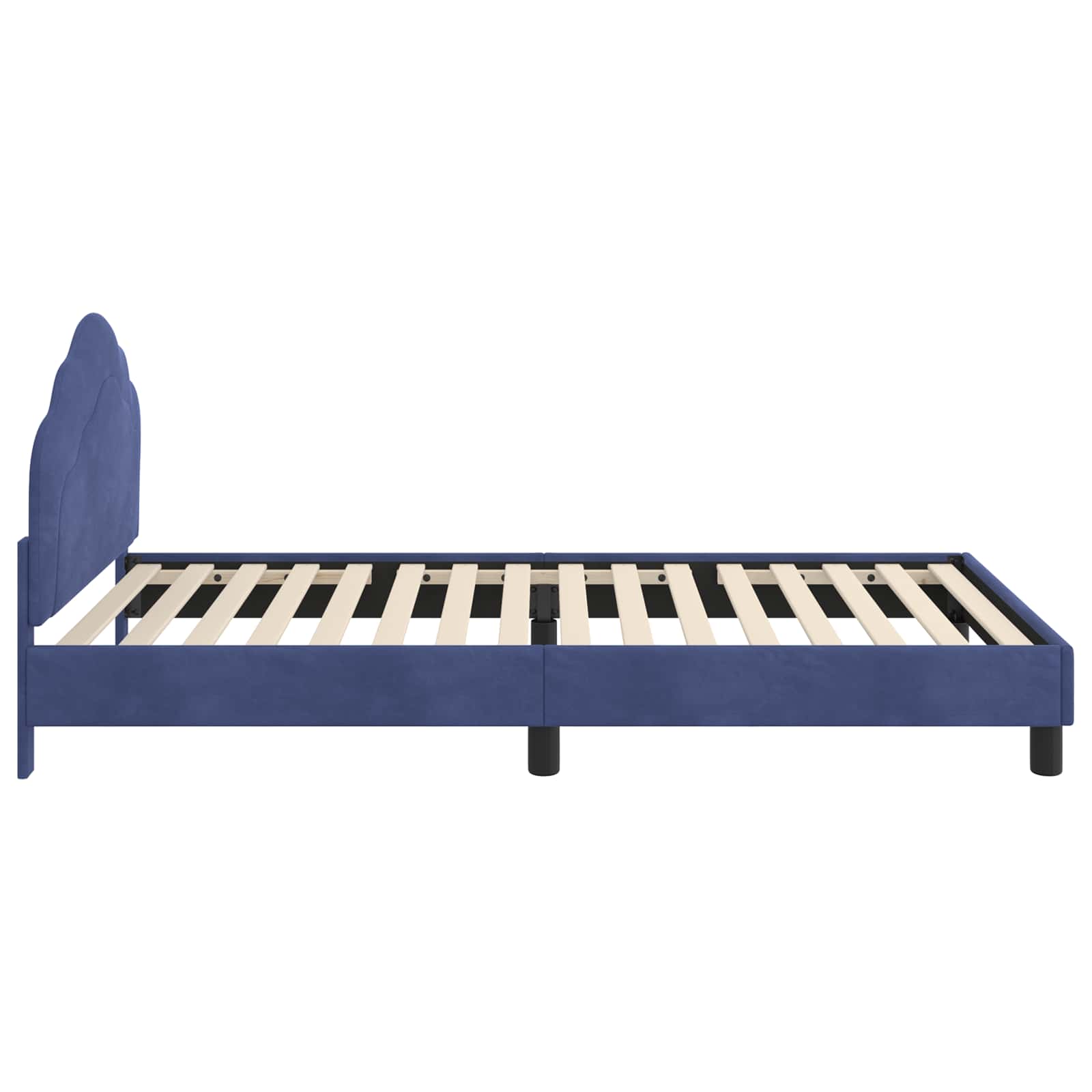 Krevet za djecu s uzglavljem Policijska plava 90 x 190 cm