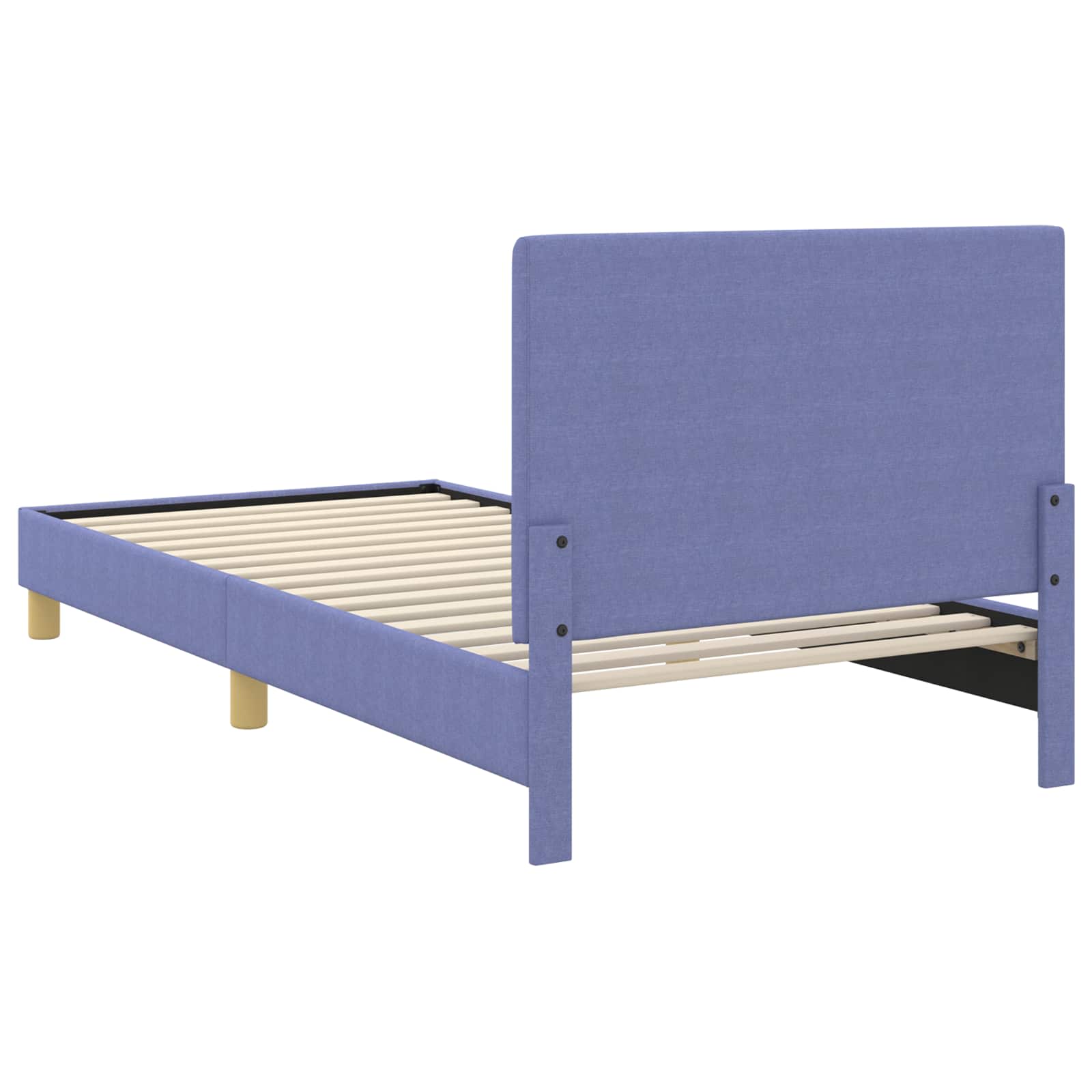 Krevet za djecu s uzglavljem Traper plava 90 x 190 cm tkanina