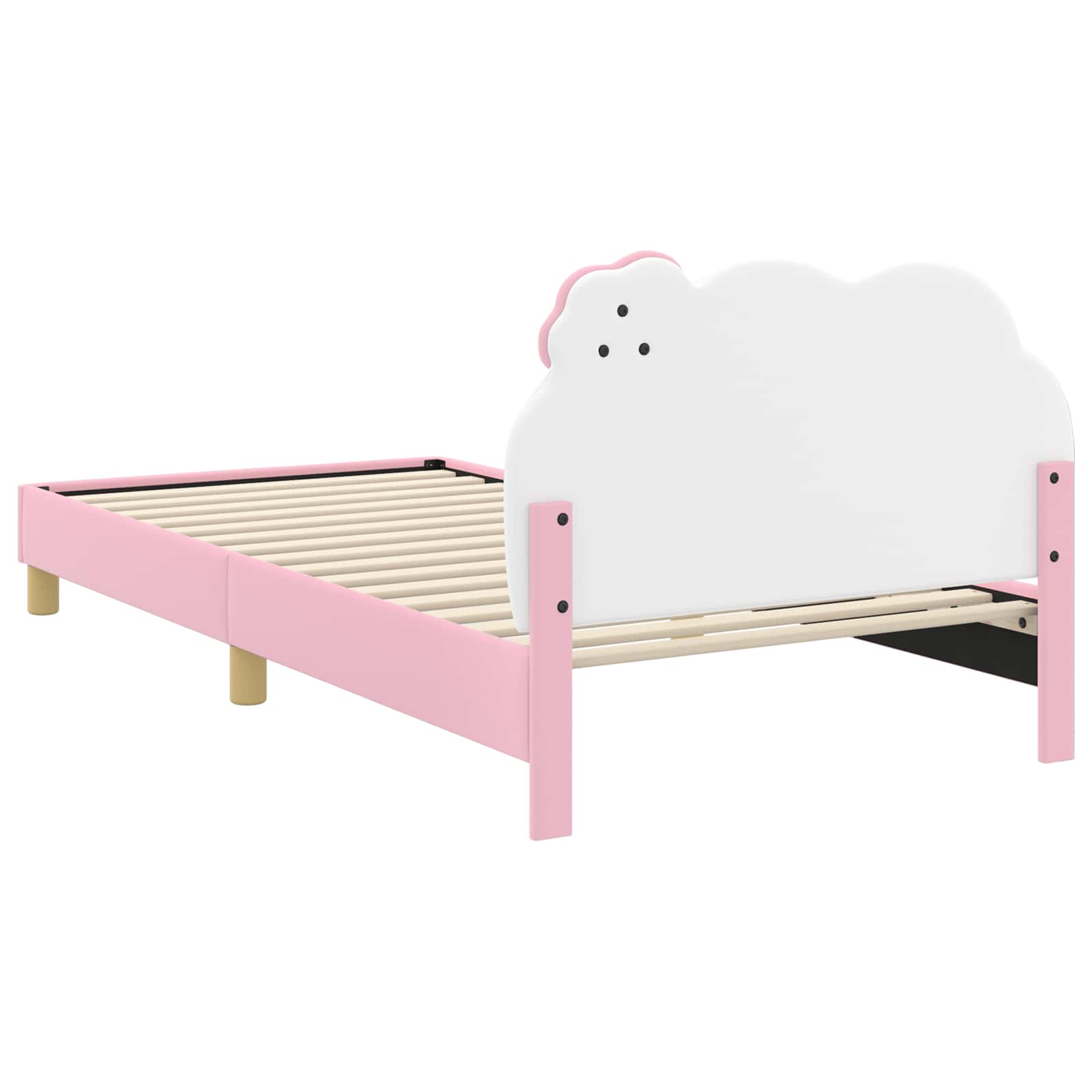 Krevet za djecu s uzglavljem Ružičasta 80 x 200 cm PU