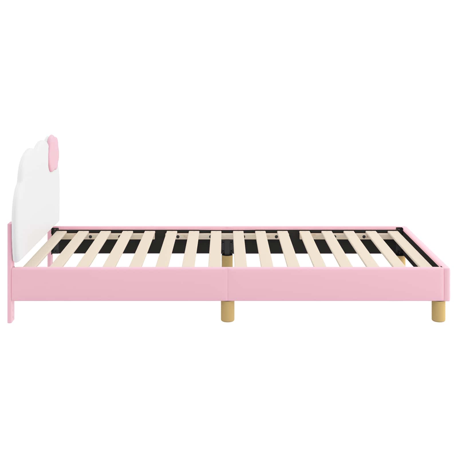 Krevet za djecu s uzglavljem Ružičasta 90 x 200 cm PU