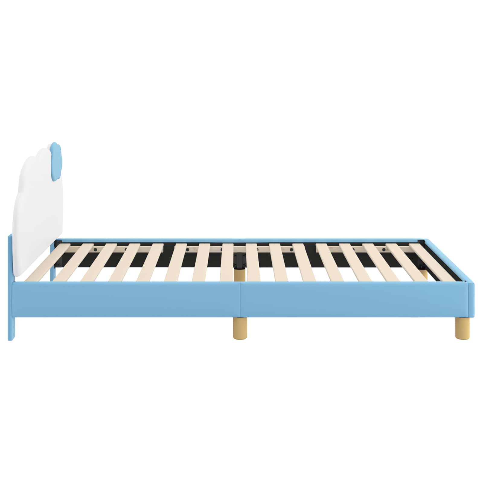 Krevet za djecu s uzglavljem s uzglavljem Plava 90 x 200 cm PU