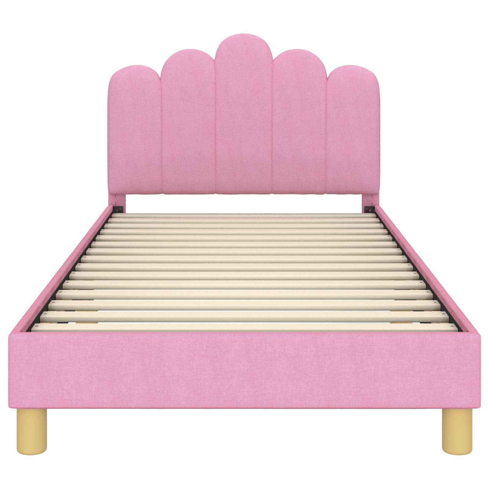 Krevet za djecu s uzglavljem Ružičasta 80 x 200 cm Tkanina