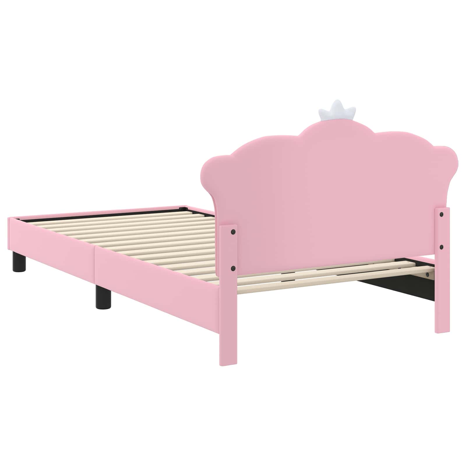 Krevet za djecu s uzglavljem Ružičasta 80 x 200 cm PU