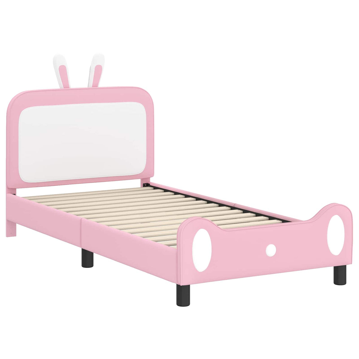 Krevet za djecu s uzglavljem Ružičasta 80 x 200 cm PU