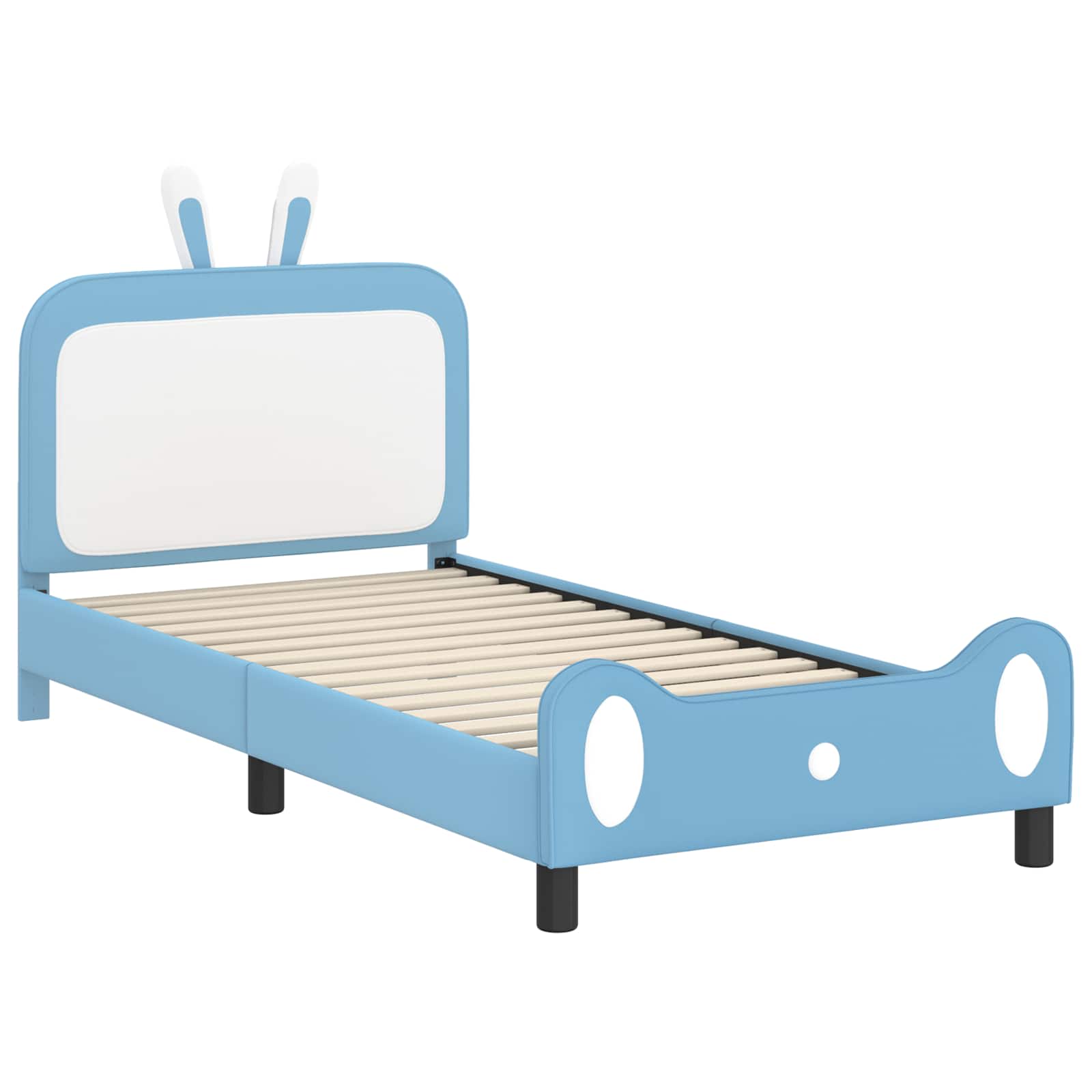 Krevet za djecu s uzglavljem Plava 90 x 200 cm PU