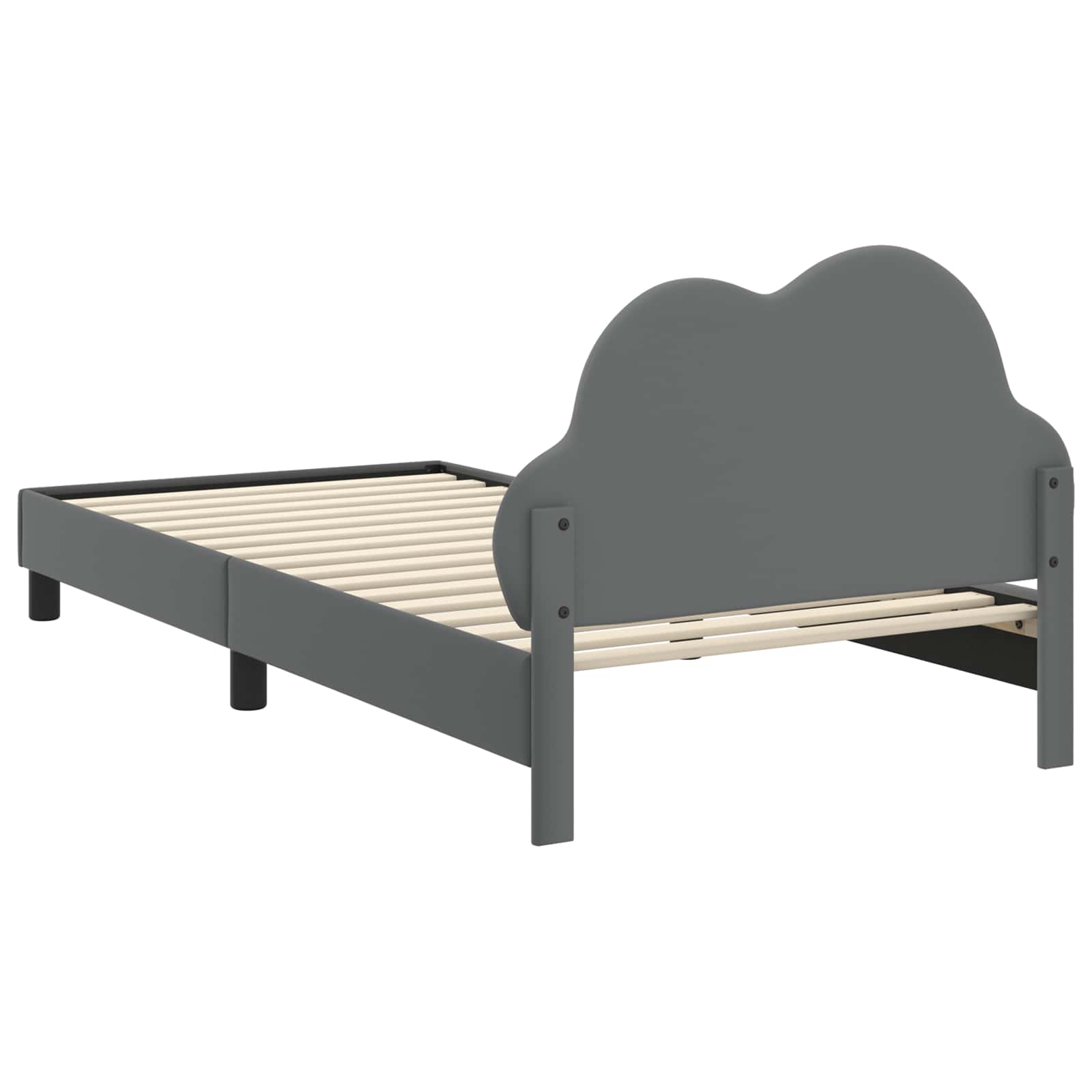 Krevetna konstrukcija s uzglavljem Svijetlo siva 80 x 200 cm PU