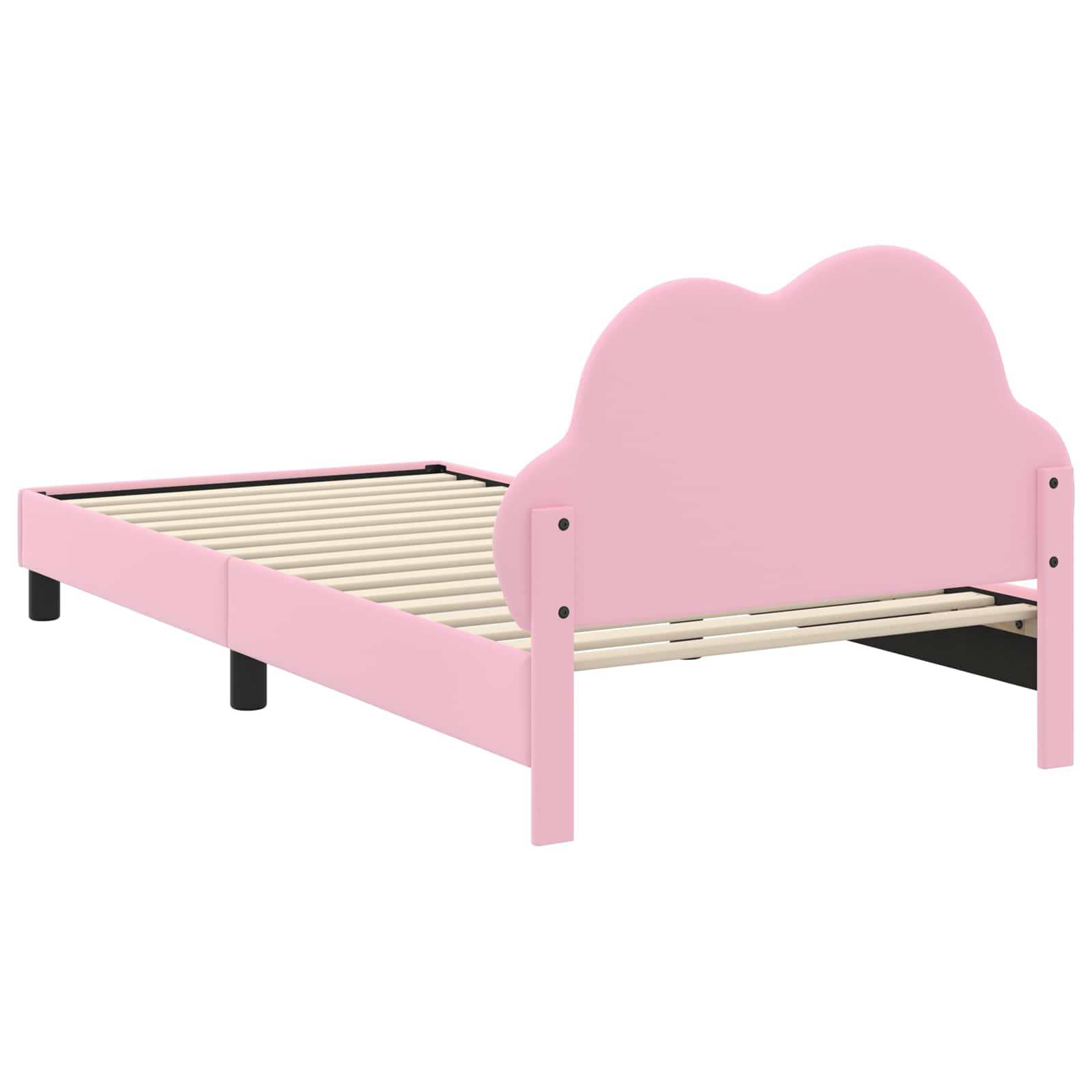 Krevet za djecu s uzglavljem Ružičasta 90 x 190 cm PU