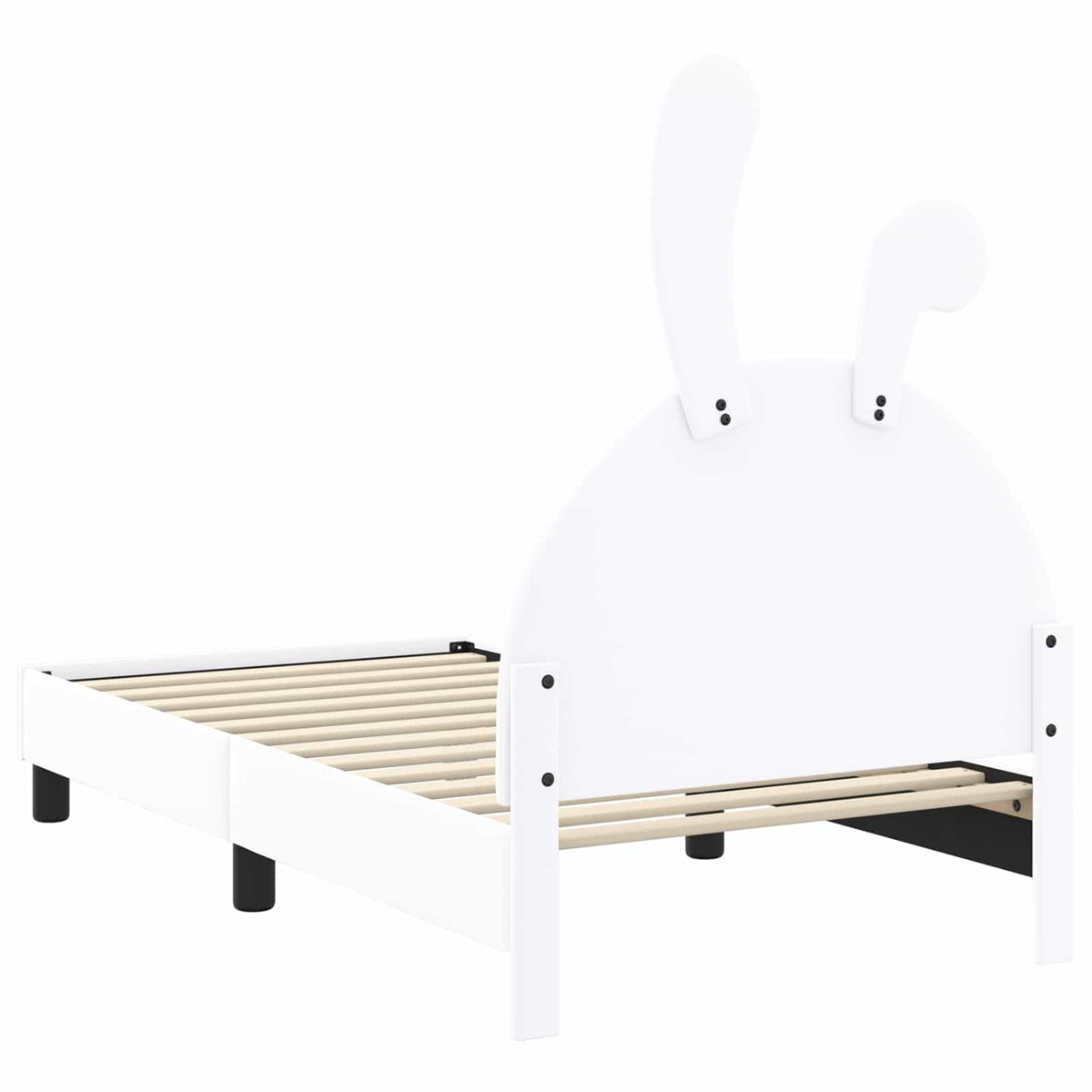 Krevet za djecu s uzglavljem Bijela 80 x 160 cm PU