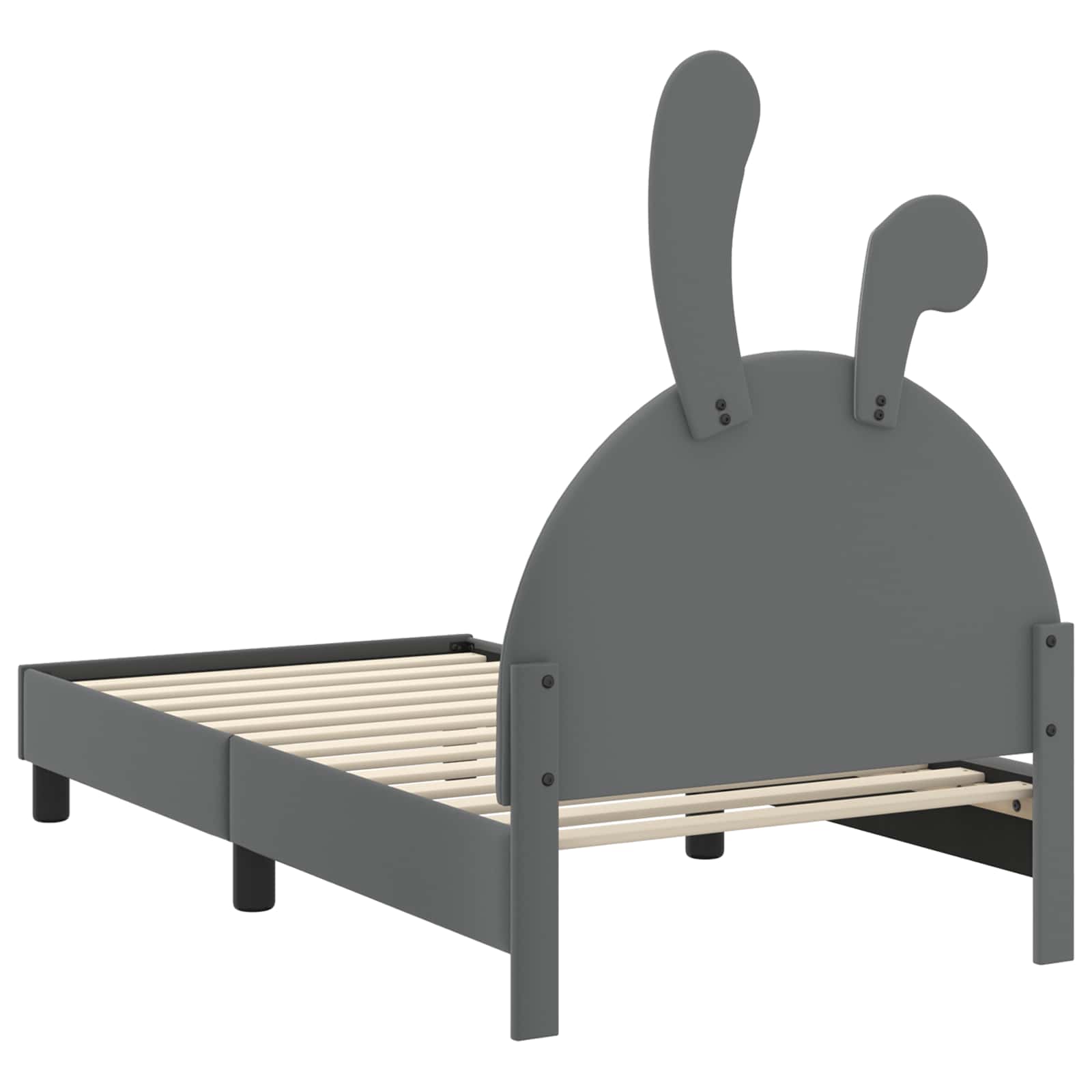 Krevet za djecu s uzglavljem Svijetlo siva 80 x 160 cm PU