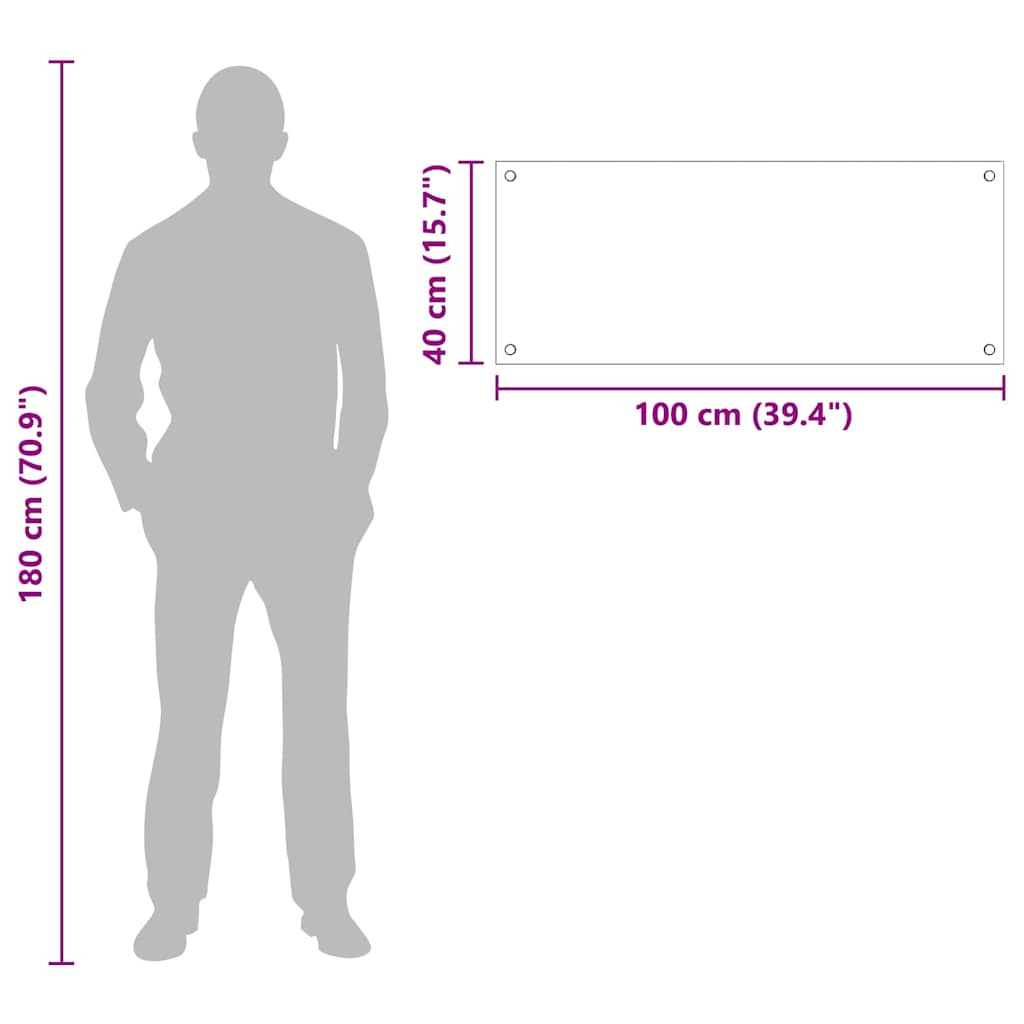 Kuhinjski zid Crna 100 x 40 cm Staklo otporno na udarce