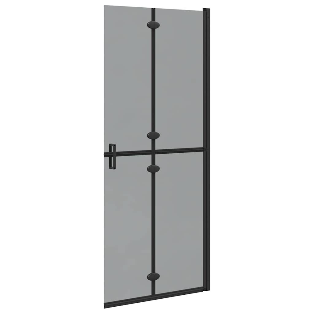 Walk-In zid za tuširanje Crna 80 x 6,5 x 190 cm