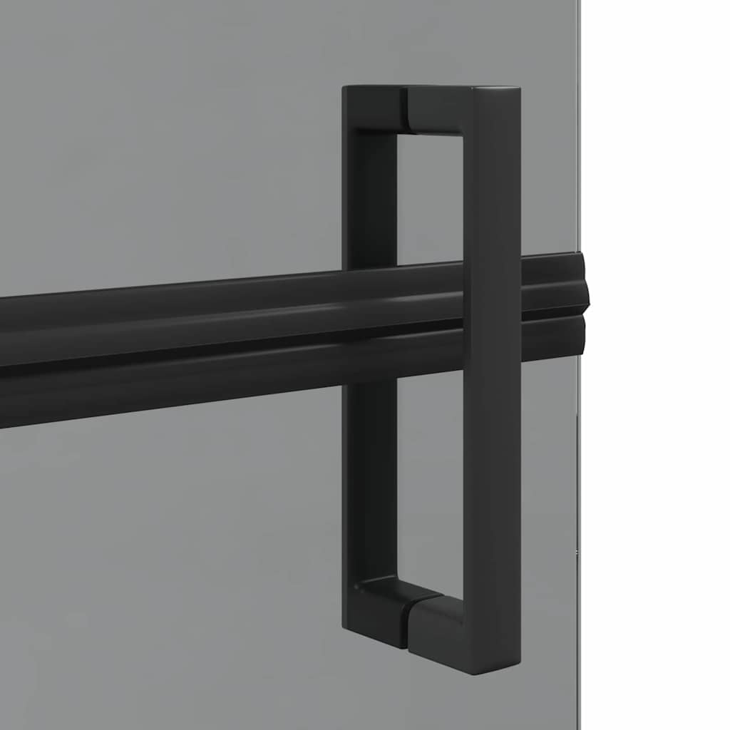 Walk-In zid za tuširanje Crna 100 x 6,5 x 190 cm