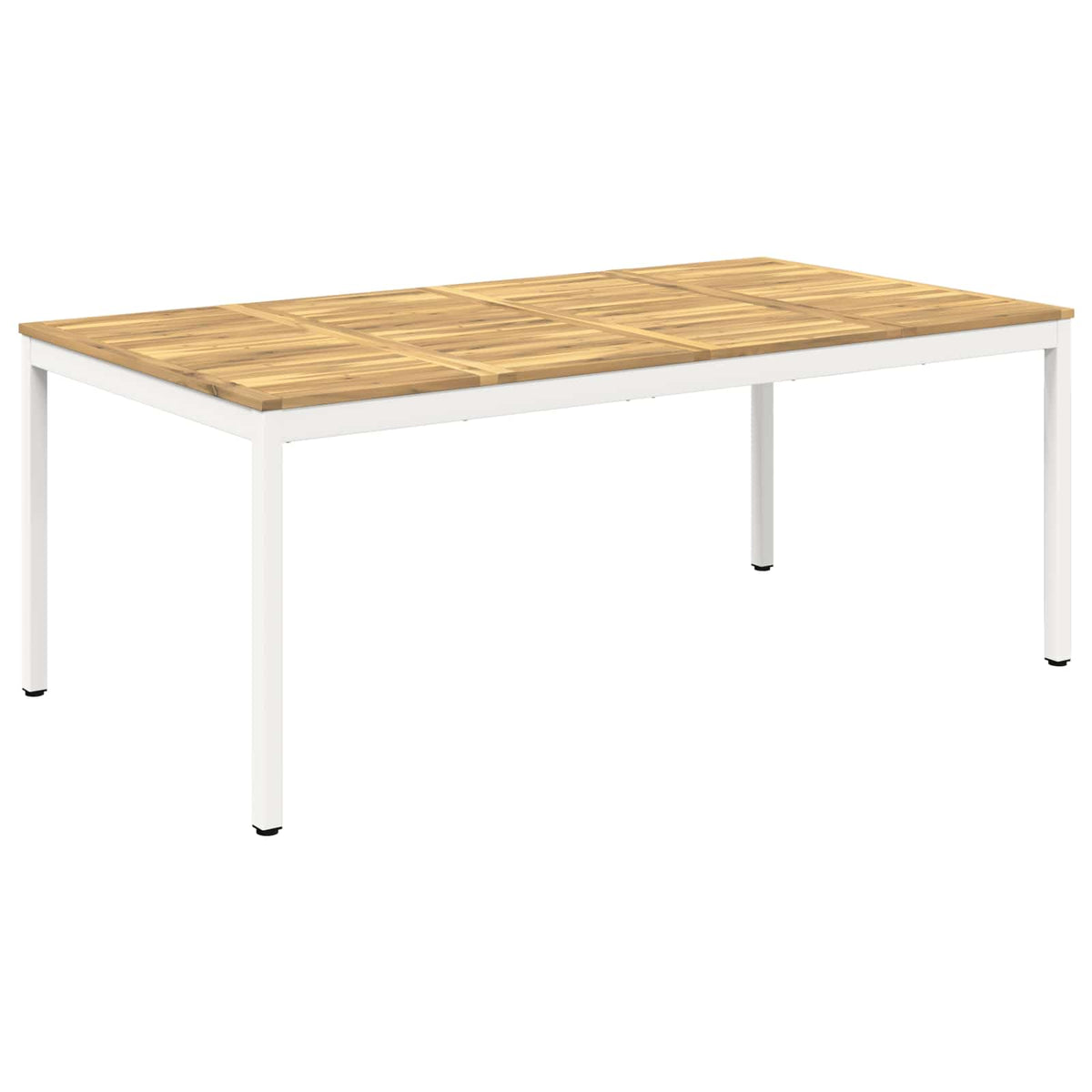 Stol za večeru u vrtu Bijela 196 x 100,5 x 75 cm