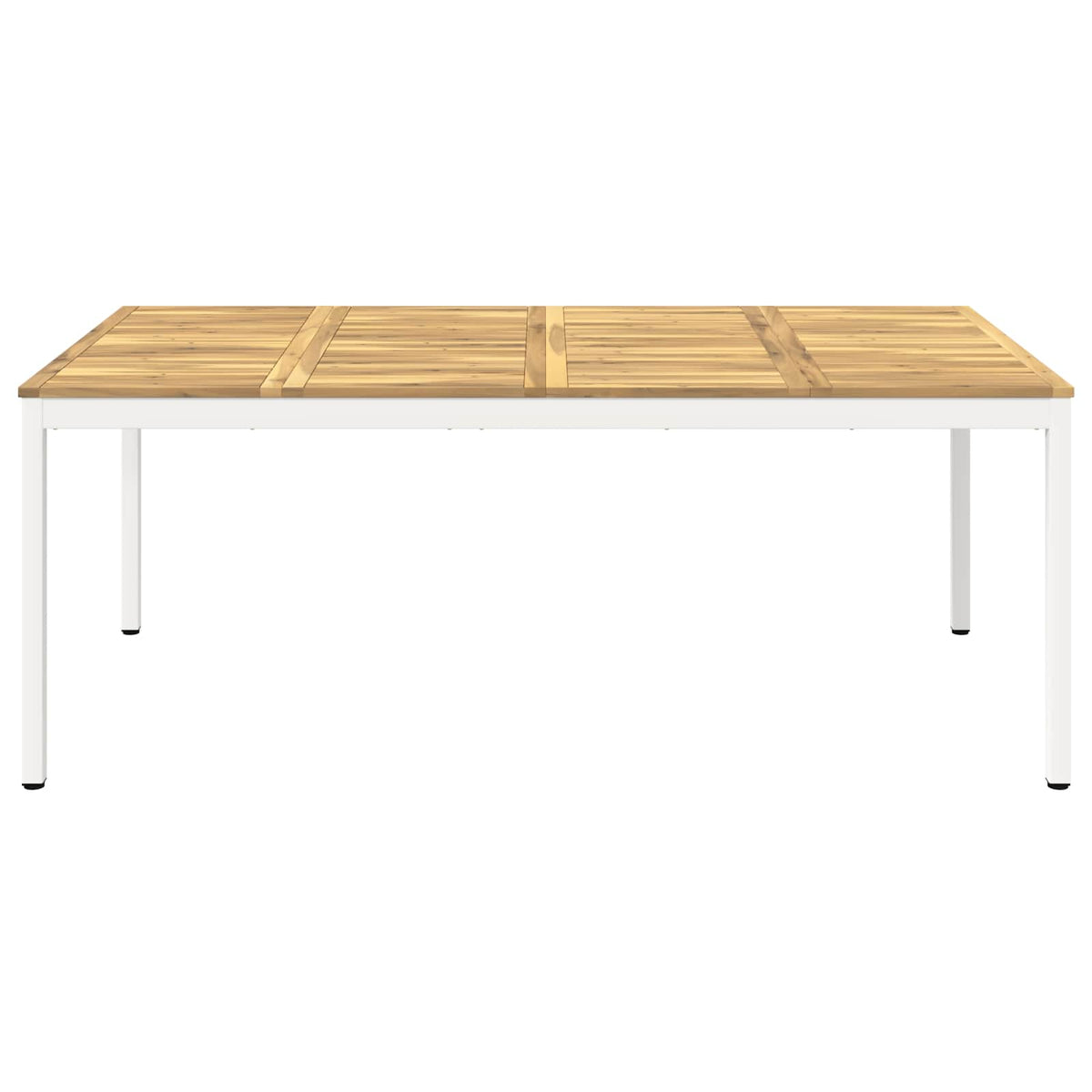 Stol za večeru u vrtu Bijela 196 x 100,5 x 75 cm
