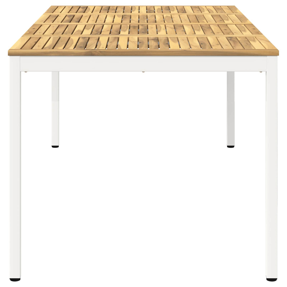 Stol za večeru u vrtu Bijela 196 x 100,5 x 75 cm