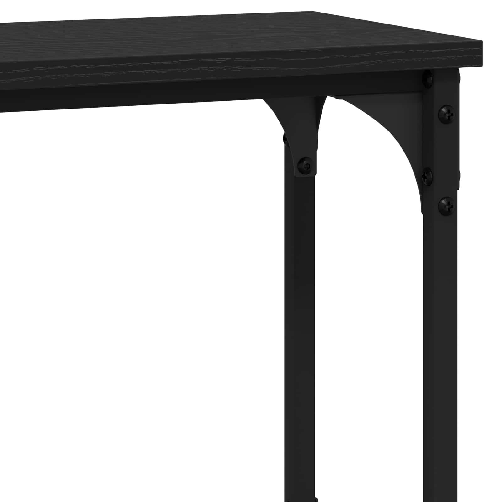 Konzolna stolica s policom Crni hrast 100 x 22,5 x 75 cm