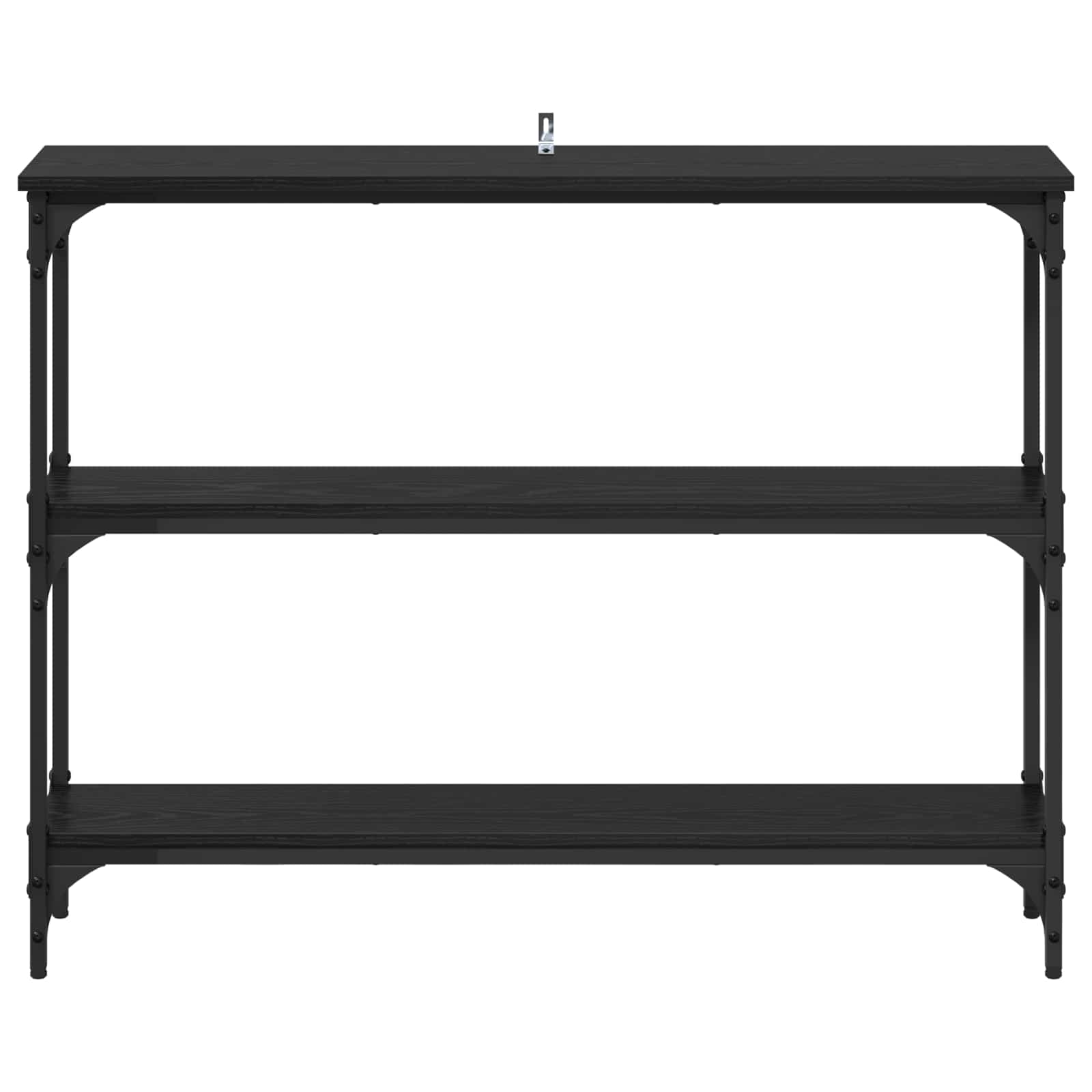 Konzolna stolica s policom Crni hrast 100 x 22,5 x 75 cm
