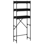 Polica za perilicu rublja s policom Crni 0ak 67 x 25 x 163 cm