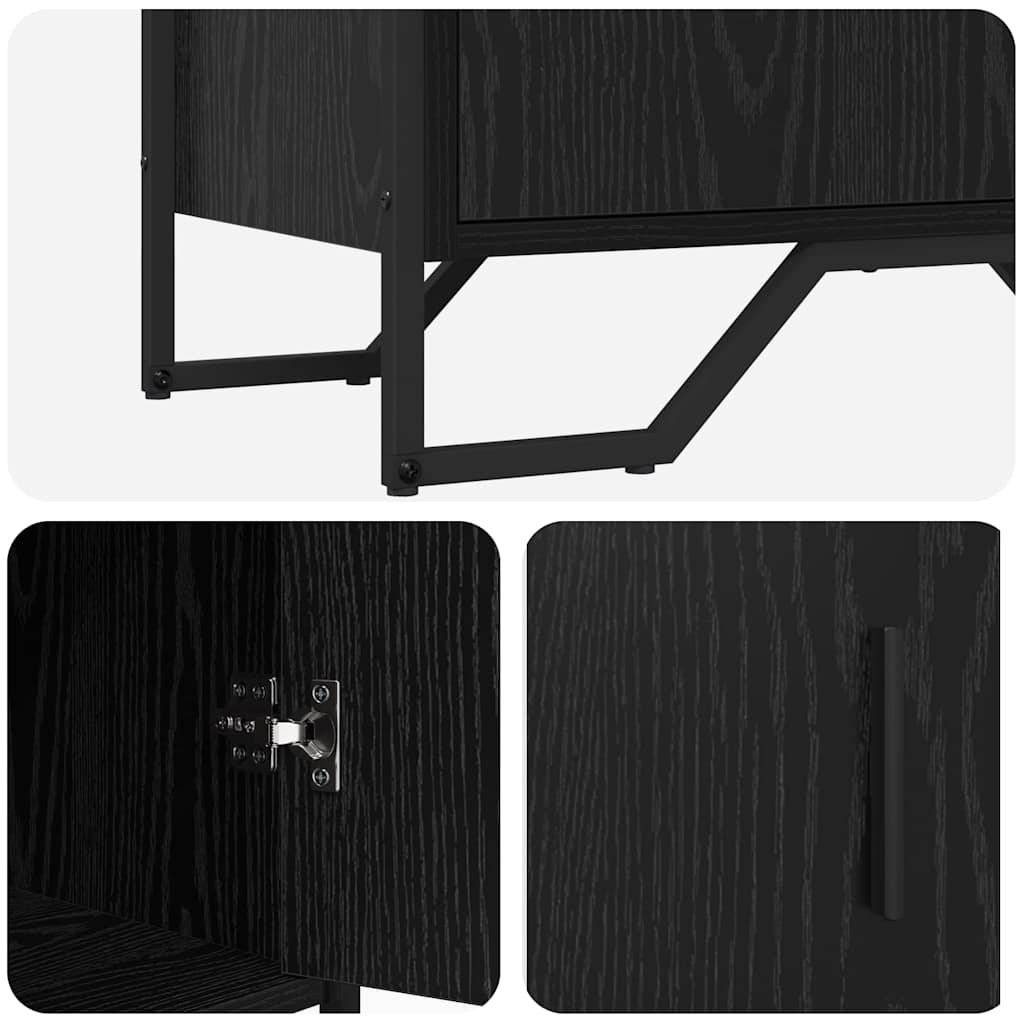 Kreveta s ladicama Crni hrast 79,5 x 35,5 x 74,5 cm