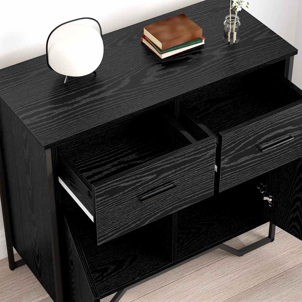 Kreveta s ladicama Crni hrast 79,5 x 35,5 x 74,5 cm