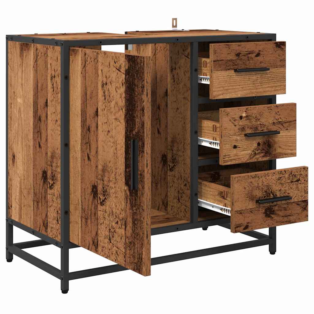 Kupaonski ormar Staro drvo 65 x 33 x 60 cm Konstruirano drvo