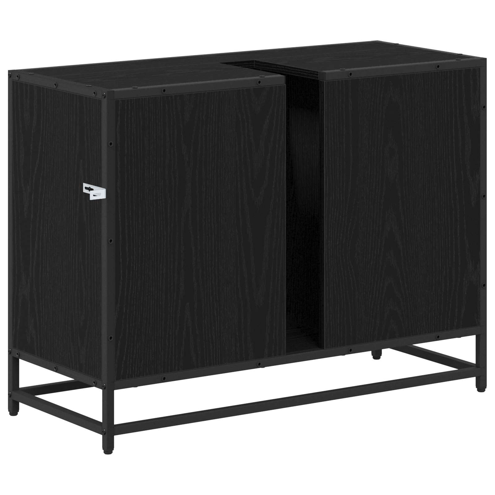 Kupaonski ormar Crni hrast 80 x 33 x 60 cm Konstruirano drvo