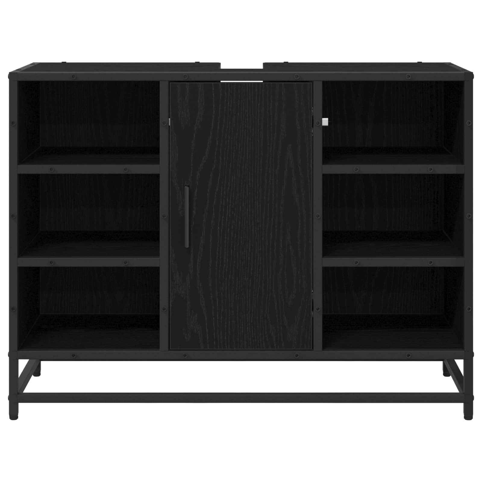 Kupaonski ormar Crni hrast 80 x 33 x 60 cm Konstruirano drvo