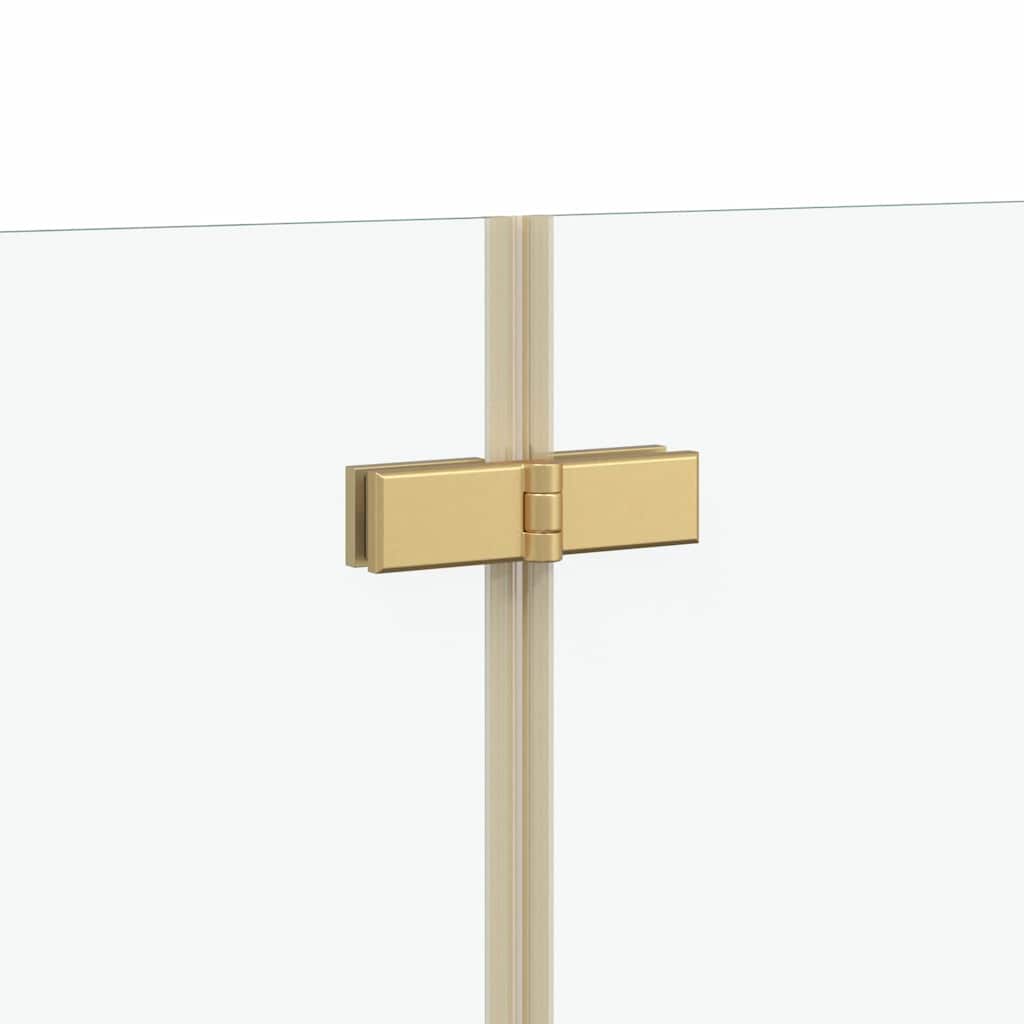Ograda za tuš Zlatno 120 x 68 x 130 cm ESG staklo i aluminij