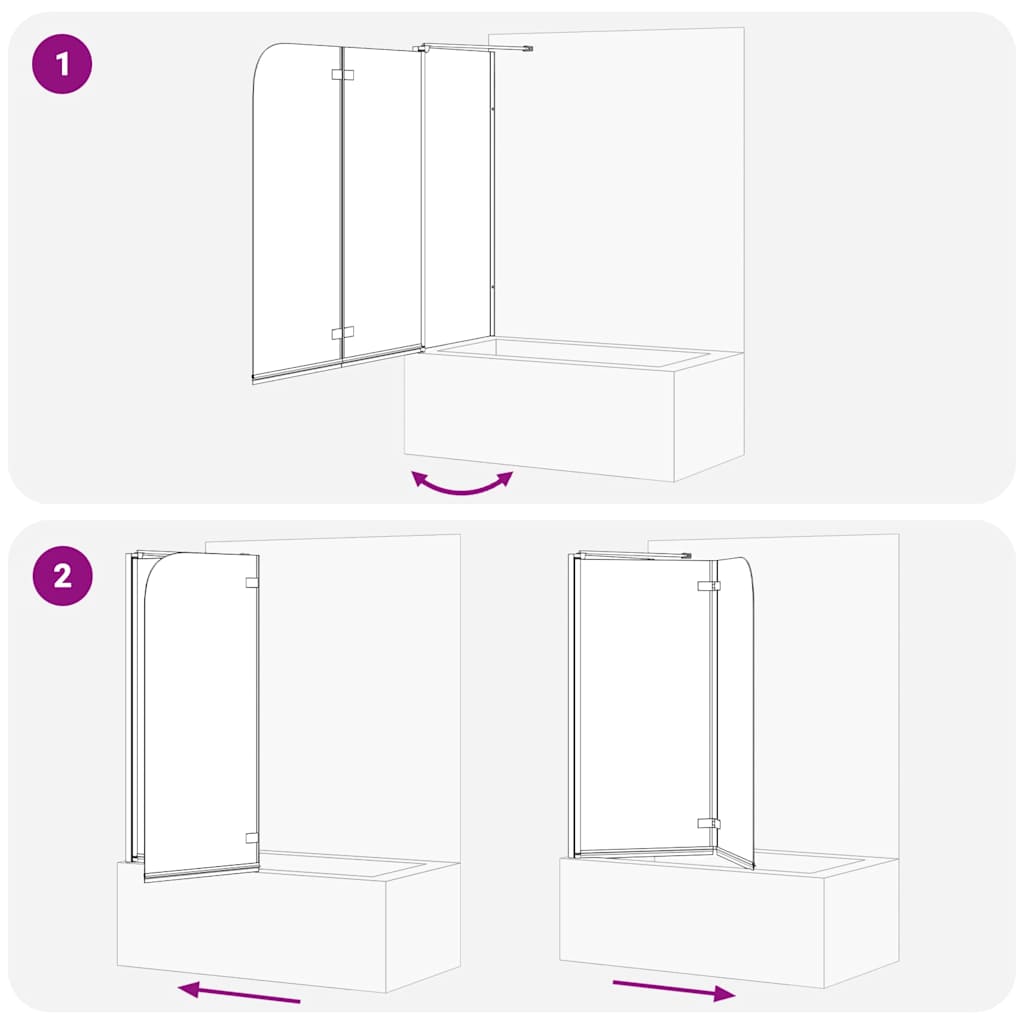 Ograda za tuš Zlatno 120 x 68 x 130 cm ESG staklo i aluminij