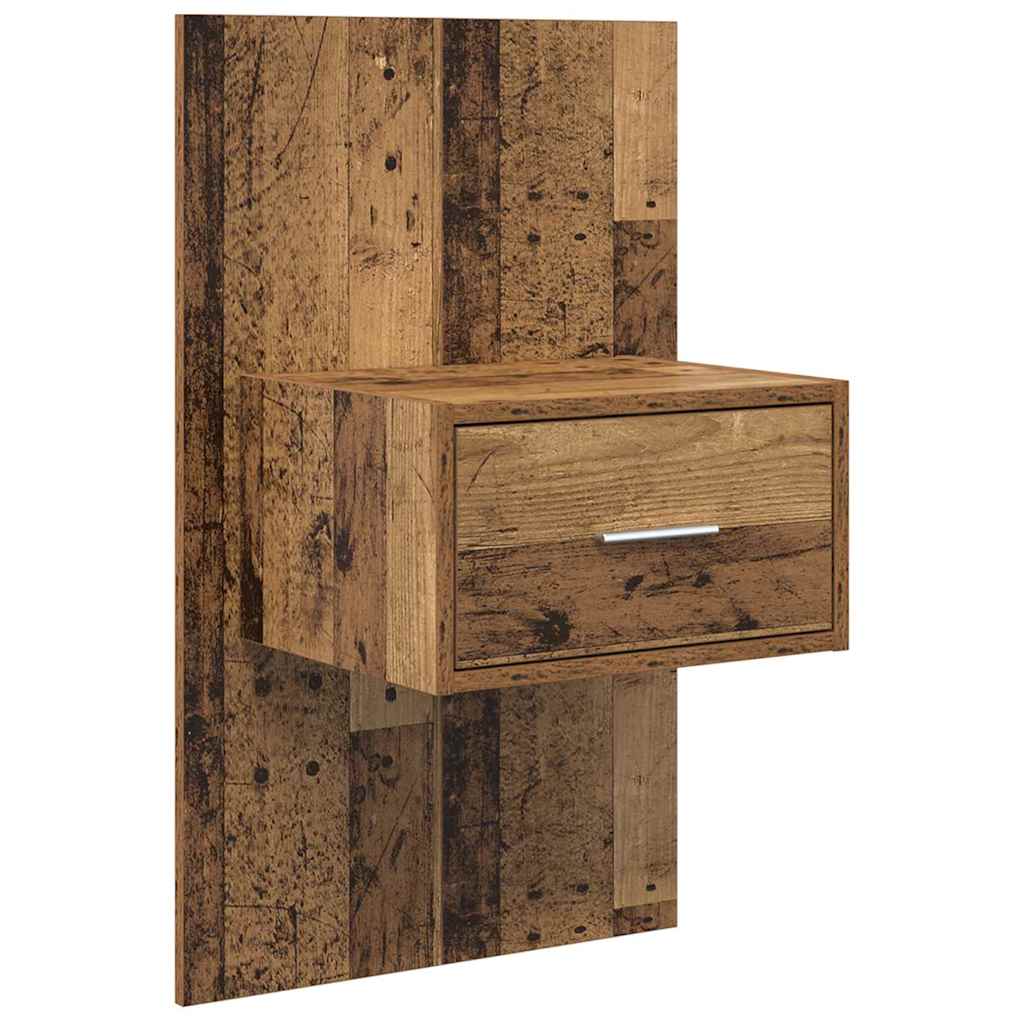 Noćni ormar 2 pcs Staro drvo 50 x 32,5 x 80cm Konstruirano drvo