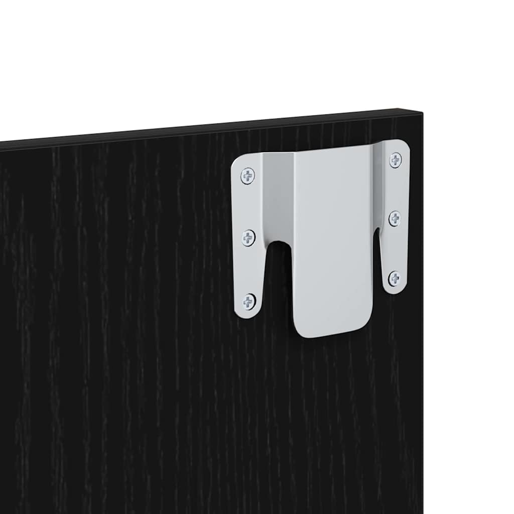 Wall-mounted noćni ormarić 2 pcs Crni hrast 48,5 x 32,5 x 80 cm