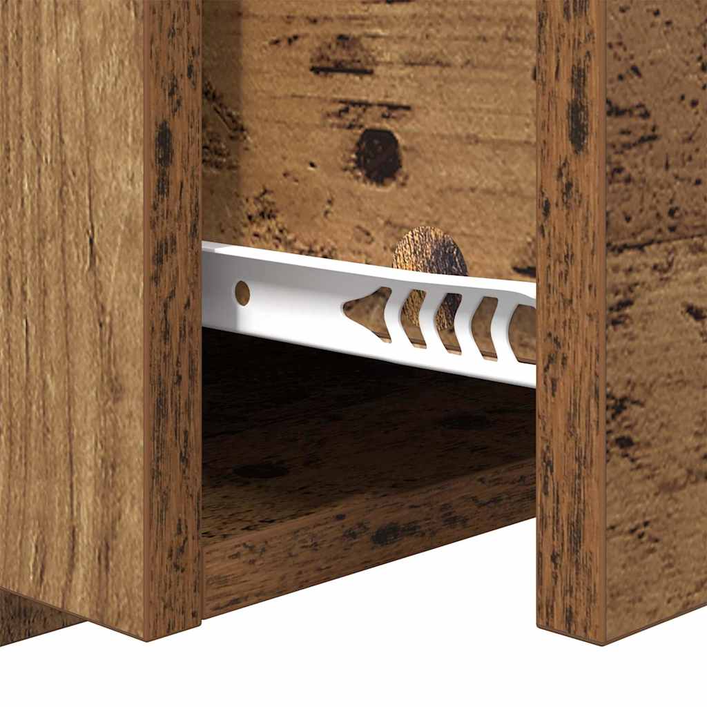 Noćni ormar 2 pcs Staro drvo 50 x 32,5 x 80cm Konstruirano drvo