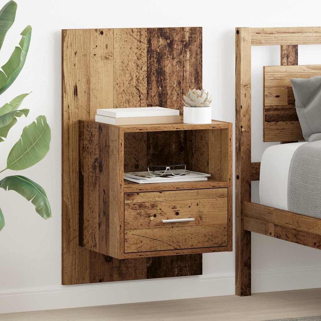 Noćni ormar 2 pcs Staro drvo 50 x 32,5 x 80cm Konstruirano drvo