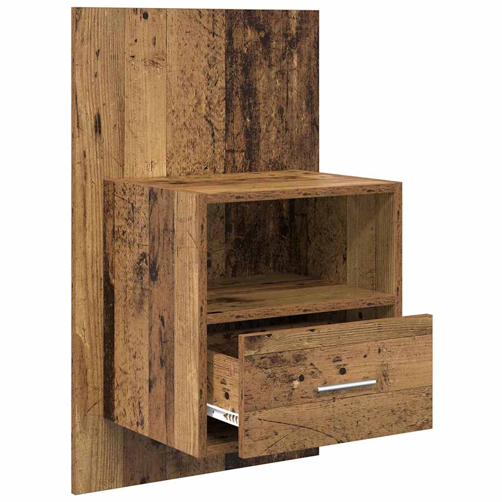 Noćni ormar 2 pcs Staro drvo 50 x 32,5 x 80cm Konstruirano drvo