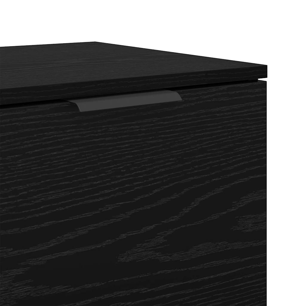 Ormarić za krevet s ladicama 2 pcs Crni hrast 40 x 39 x 40cm