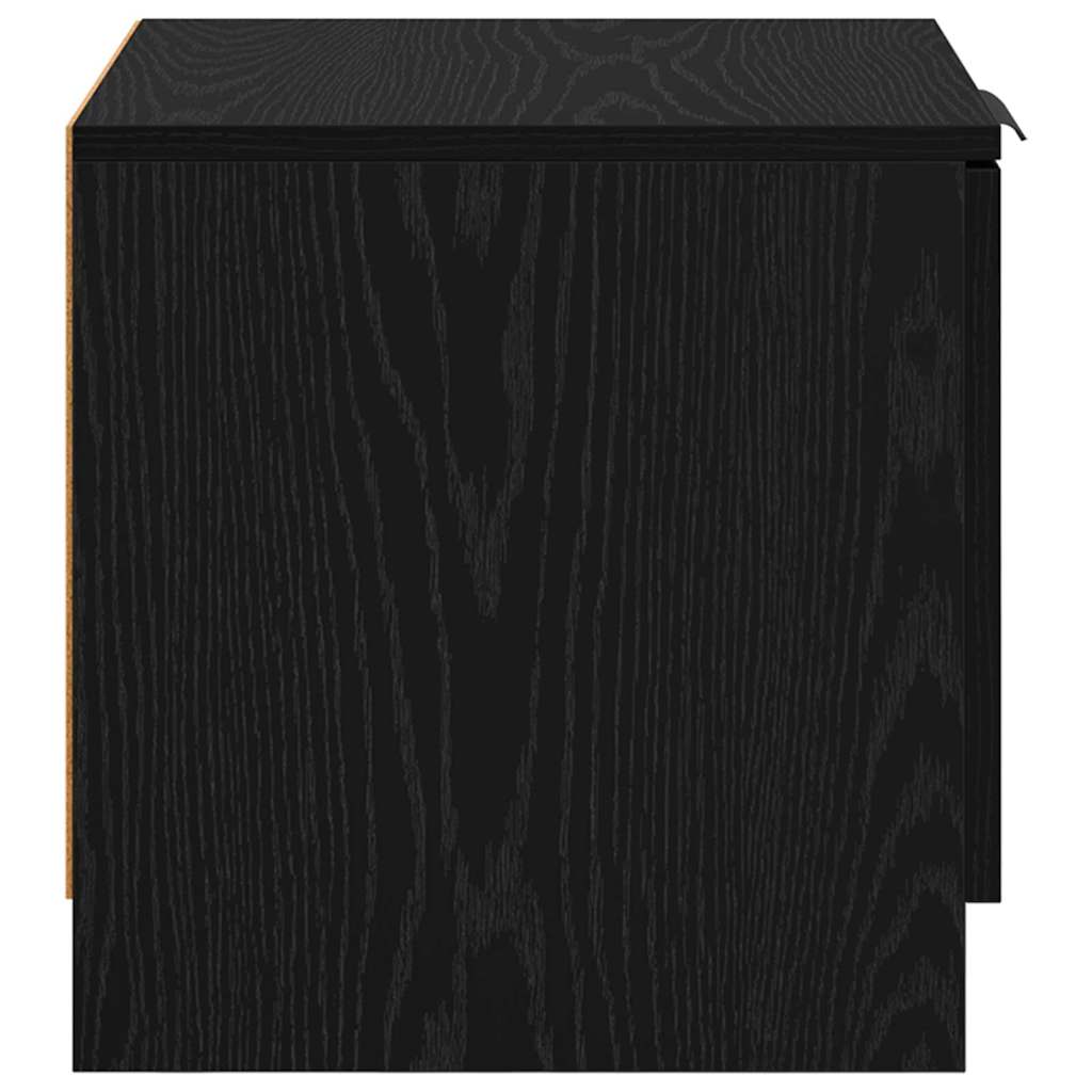 Ormarić za krevet s ladicama 2 pcs Crni hrast 40 x 39 x 40cm