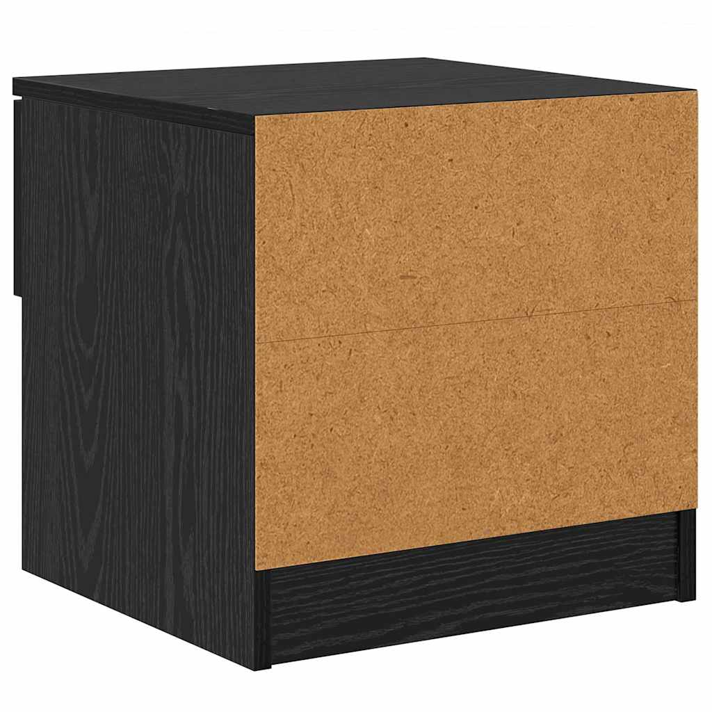 Ormarić za krevet s ladicama 2 pcs Crni hrast 40 x 39 x 40cm