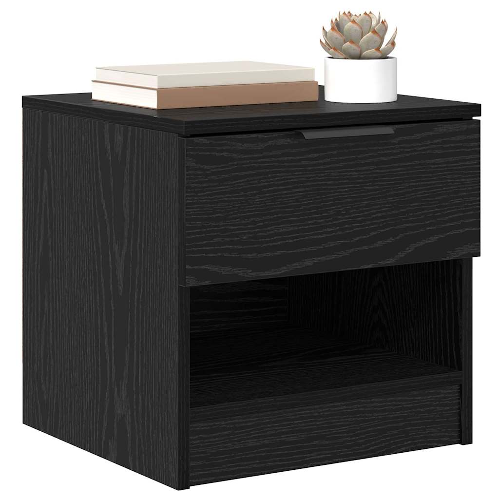 Ormarić za krevet s ladicama 2 pcs Crni hrast 40 x 39 x 40cm