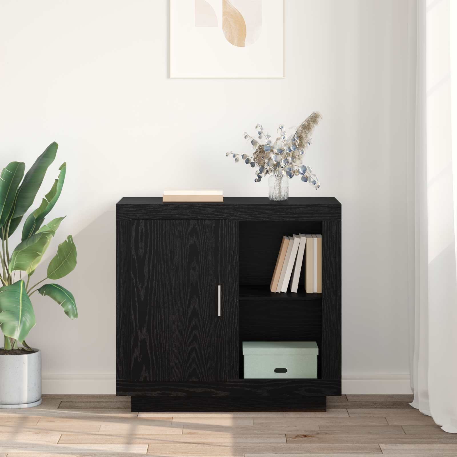 Kreveta Crni hrast 80 x 40 x 75 cm Konstruirano drvo
