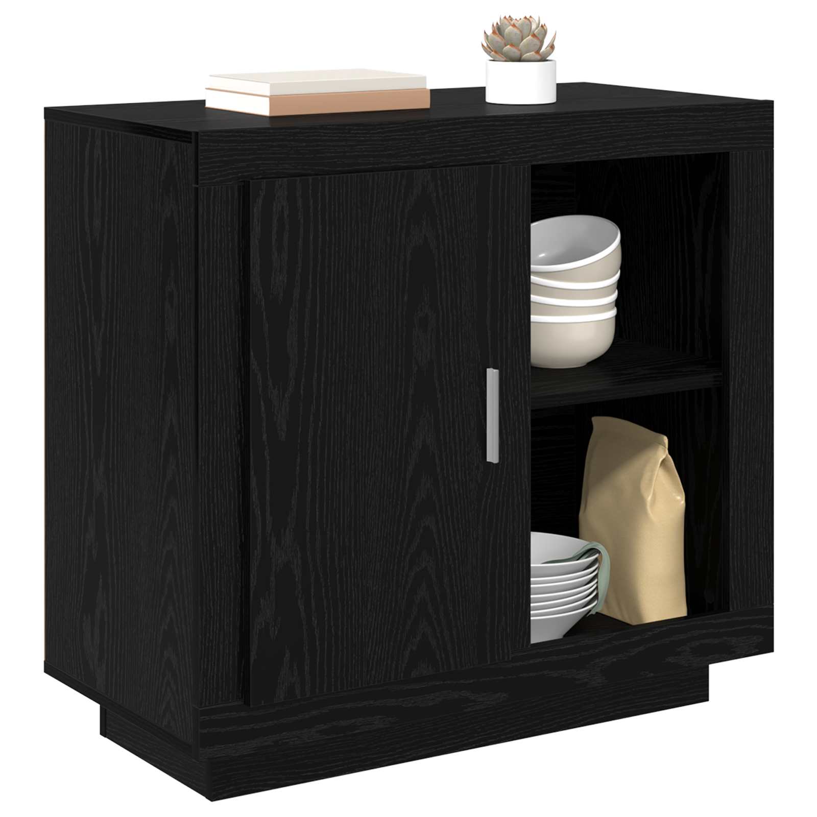 Kreveta Crni hrast 80 x 40 x 75 cm Konstruirano drvo