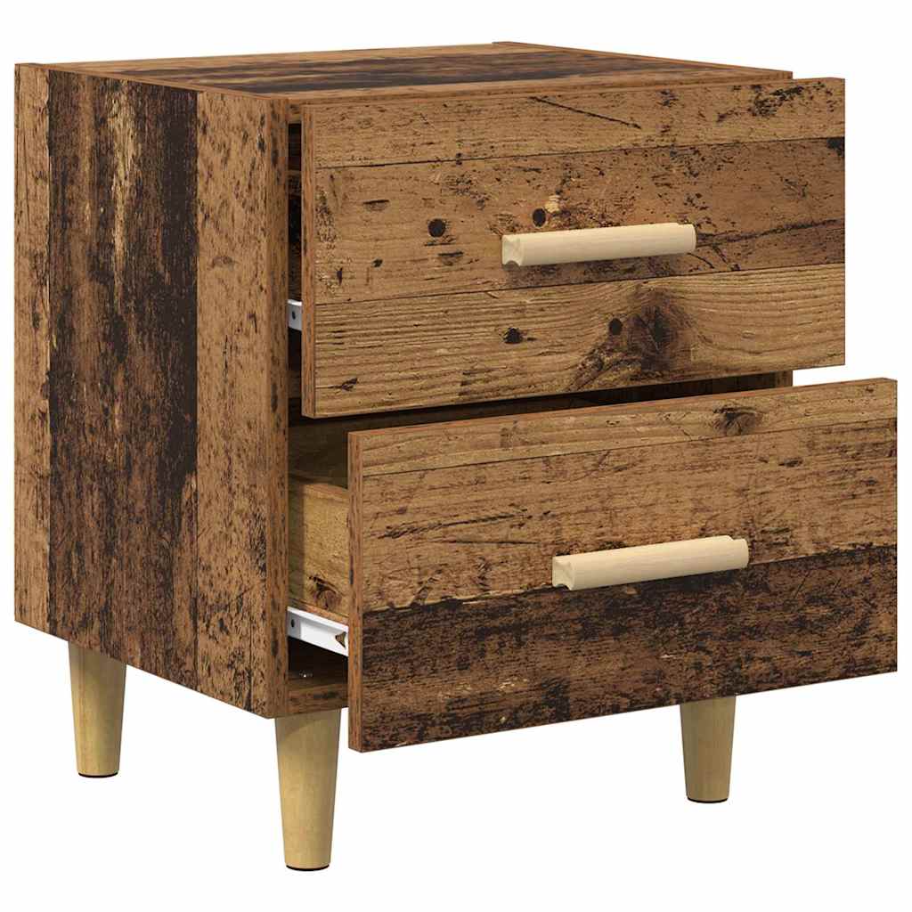 Ormarić za krevet s ladicama 2 pcs Staro drvo 40 x 35 x 47.5cm