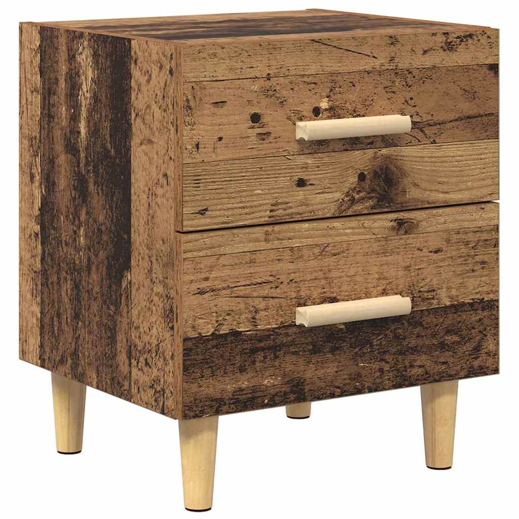 Ormarić za krevet s ladicama 2 pcs Staro drvo 40 x 35 x 47.5cm