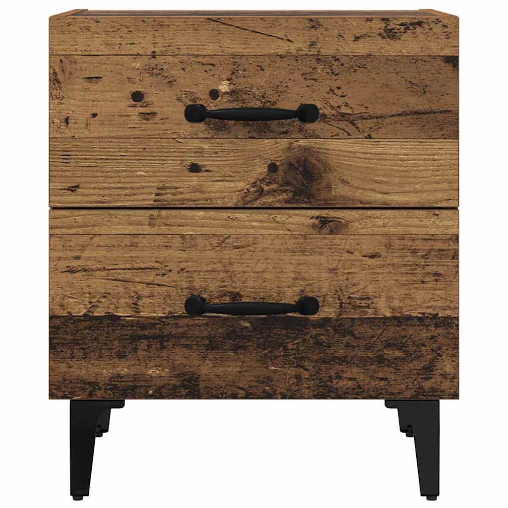 Ormarić za krevet s ladicama Staro drvo 40 x 35 x 47,5 cm
