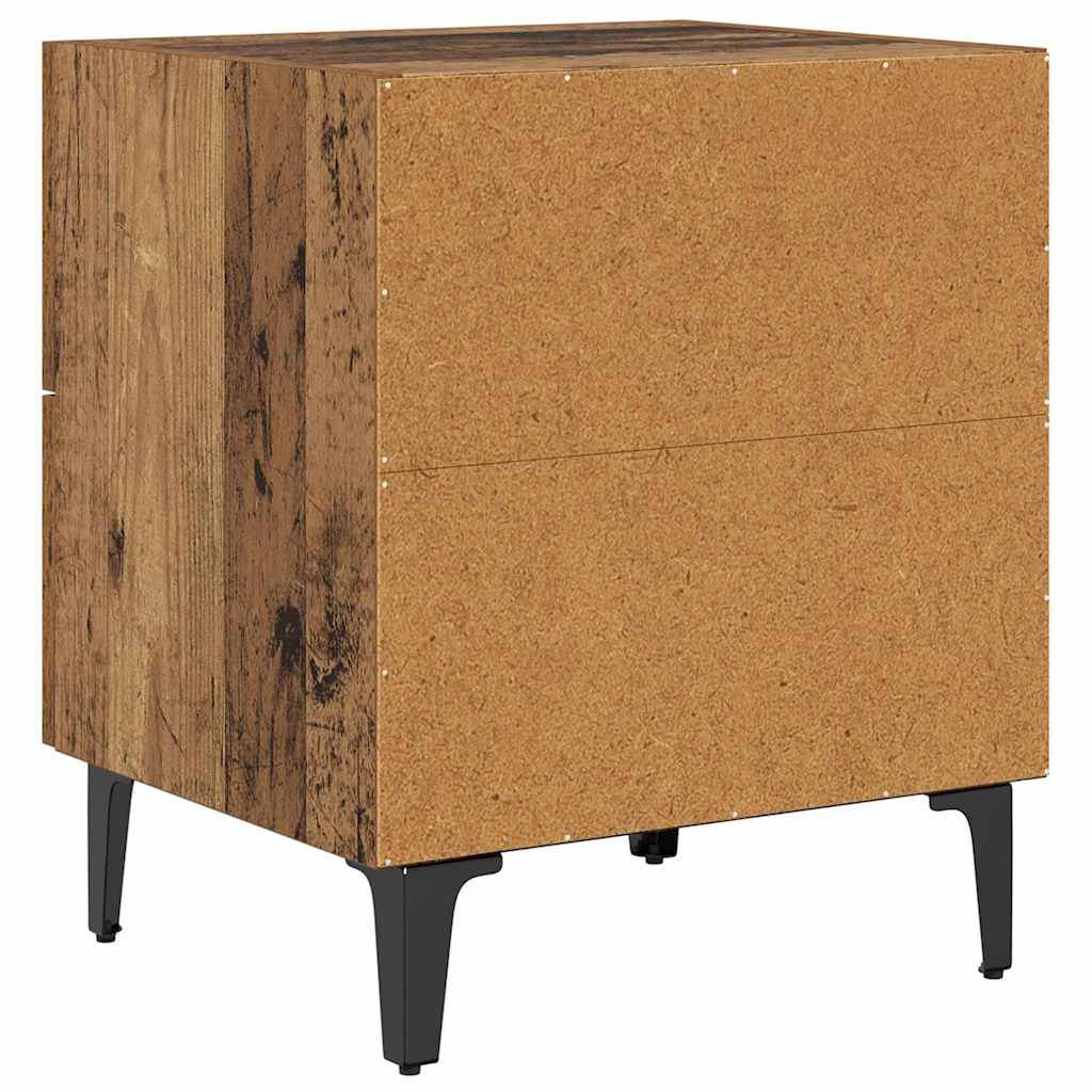 Ormarić za krevet s ladicama 2 pcs Staro drvo 40 x 35 x 47,5 cm